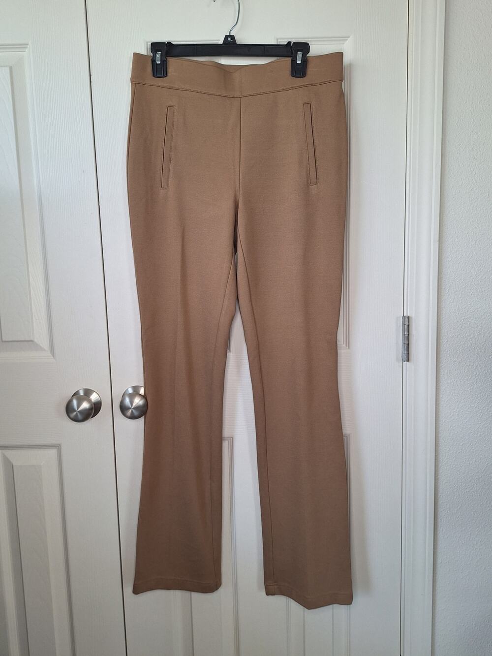 JULES & LEOPOLD Neutral Minimalist Tan Straight Leg Pants Size Medium